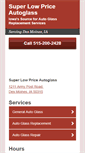 Mobile Screenshot of desmoinesautoglassrepairs.com