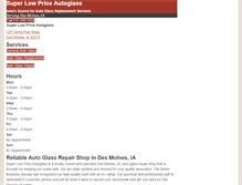 Tablet Screenshot of desmoinesautoglassrepairs.com